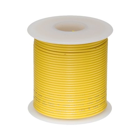 REMINGTON INDUSTRIES 14 AWG Gauge UL3173 Stranded Hook Up Wire, 600V, 0.138in. Diameter, Yellow, 25 ft Length 14UL3173STRYEL25